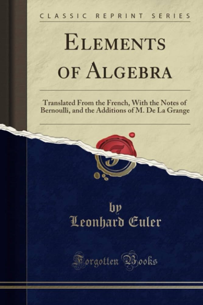Elements of Algebra (Classic Reprint): Translated From the